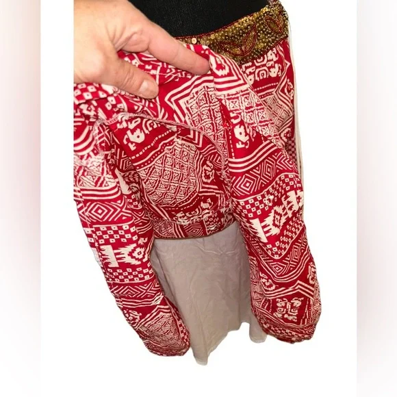 ✌🏻COACHELLA FESTIVAL VIBES!! TWENTY-ONE GORGEOUS FLOWING SEQUINED BOHO SKIRT - Picture 15 of 15